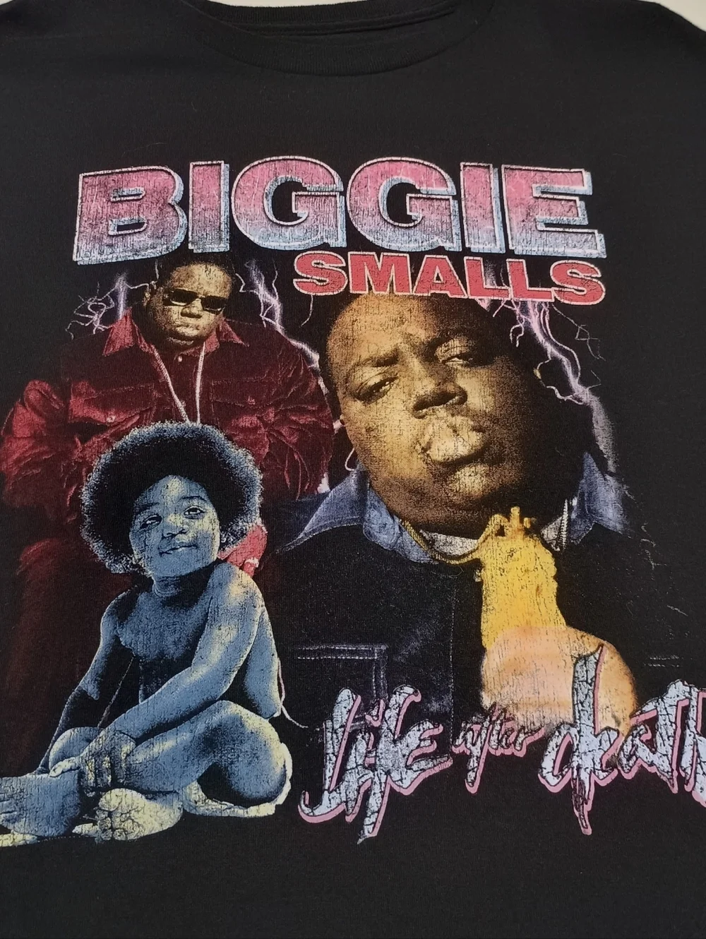 The Notorious BIG Black Biggie Smalls Graphic T-SHIRT - Picture 2 of 5